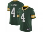 Mens Nike Green Bay Packers #4 Brett Favre Vapor Untouchable Limited Green Team Color NFL Jersey
