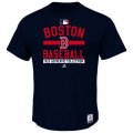 MLB Men's Boston Red Sox Majestic Big & Tall Authentic Collection Property T-Shirt - Navy