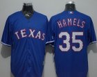 Texas Rangers #35 Cole Hamels Blue New Cool Base Stitched Baseball Jersey