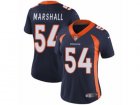 Women Nike Denver Broncos #54 Brandon Marshall Vapor Untouchable Limited Navy Blue Alternate NFL Jersey