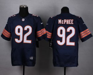 Nike Chicago Bears #92 McPHEE blue jerseys(Elite)