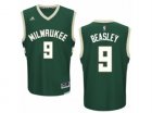 Mens Adidas Milwaukee Bucks #9 Michael Beasley Authentic Green Road NBA Jersey