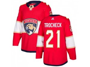 Youth Adidas Florida Panthers #21 Vincent Trocheck Red Home Authentic Stitched NHL Jersey