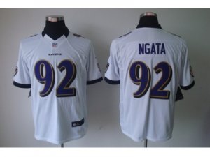 Nike NFL Baltimore Ravens #92 Haloti Ngata white Jerseys(Limited)