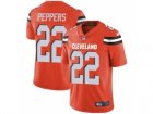 Mens Nike Cleveland Browns #22 Jabrill Peppers Orange Alternate Vapor Untouchable Limited Player NFL Jersey