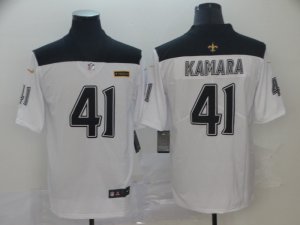 Nike Saints 41 Alvin Kamara White City Edition Vapor Untouchable Limited Jersey