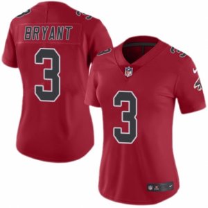 Women\'s Nike Atlanta Falcons #3 Matt Bryant Limited Red Rush NFL Jersey