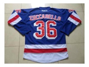 nhl jerseys new york rangers #36 zuccarello blue[2014 new stadium]