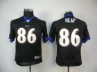 youth nfl baltimore ravens #86 todd heap black