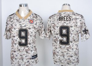 Nike New Orleans Saints #9 Drew Brees camo Jerseys(Elite)