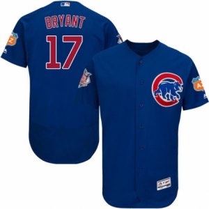 Men\'s Majestic Chicago Cubs #17 Kris Bryant Royal Blue Flexbase Authentic Collection MLB Jersey