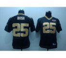 youth saints #25 bush 2010 superbowl black