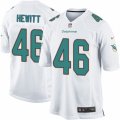 Mens Nike Miami Dolphins #46 Neville Hewitt Game White NFL Jersey