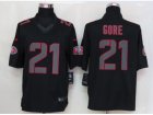 Nike NFL San Francisco 49ers #21 Frank Gore black jerseys[Impact Limited]