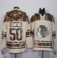 Mens Chicago Blackhawks #50 Corey Crawford Cream Camo Stitched NHL Jersey