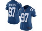 Women Nike Indianapolis Colts #97 Al Woods Limited Royal Blue Rush NFL Jersey