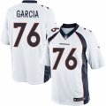 Mens Nike Denver Broncos #76 Max Garcia Limited White NFL Jersey