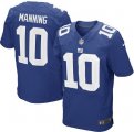 Nike nfl New York Giants #10 Eli Manning blue Elite jersey