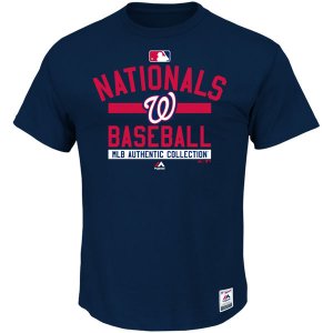 MLB Men\'s Washington Nationals Majestic Big & Tall Authentic Collection Property T-Shirt - Navy