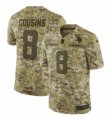 Mens Nike Minnesota Vikings #8 Kirk Cousins Limited Camo 2018 Salute to Service NFL Jersey