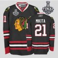nhl jerseys chicago blackhawks #21 mikita black[2013 stanley cup]
