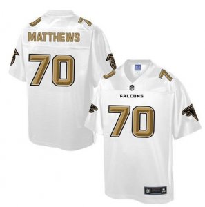 Nike Atlanta Falcons #70 Jake Matthews White Men NFL Pro Line Fashion Game Jersey