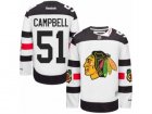 Mens Reebok Chicago Blackhawks #51 Brian Campbell Authentic White 2016 Stadium Series NHL Jersey
