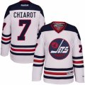 Mens Reebok Winnipeg Jets #7 Ben Chiarot Authentic White 2016 Heritage Classic NHL Jersey