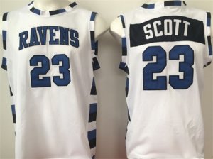 One Tree Hill Ravens #23 Nathan Scott White College Basketball Jersey