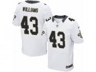 Mens Nike New Orleans Saints #43 Marcus Williams Elite White NFL Jersey