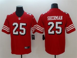 Nike 49ers #25 Richard Sherman Red 2018 Vapor Untouchable Limited Jersey