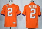 NCAA Clemson Tigers #2 Sammy Watkins Orange 2016 College Football Playoff National Championship Jersey