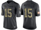 Nike New York Jets #15 Brandon Marshall Mens Stitched Black NFL Salute to Service Limited Jerseys