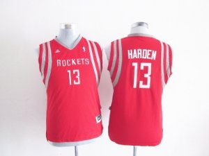 Youth NBA Houston Rockets #13 James Harden Red Jerseys[revolution 30 swingman]