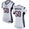 Women Nike New England Patriots #50 Rob Ninkovich white jerseys