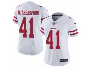 Women Nike San Francisco 49ers #41 Ahkello Witherspoon Vapor Untouchable Limited White NFL Jersey