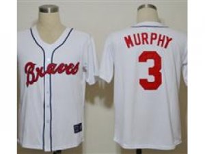 MLB Jerseys Atlanta Braves #3 Murphy White