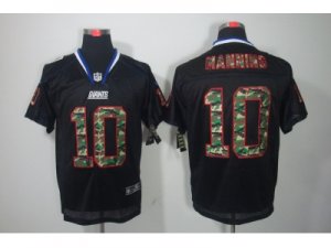 Nike NFL New York Giants #10 Eli Manning black jerseys[Camo Fashion Elite]