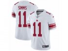 Mens Nike New York Giants #11 Phil Simms Vapor Untouchable Limited White NFL Jersey