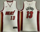 Men Miami Heat #13 Bam Adebayo White 2020 Nike Swingman Stitched