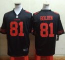 Nike San Francisco 49ers #81 Anquan Boldin Black Jerseys(Game)