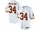 Mens Nike Washington Redskins #34 Montae Nicholson Limited White NFL Jersey