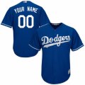 Womens Majestic Los Angeles Dodgers Customized Replica Royal Blue Alternate Cool Base MLB Jersey