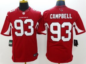 Nike Arizona Cardinals #93 Calais Campbell red jerseys(Limited)