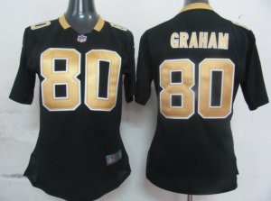 Women Nike New Orleans Saints #80 Graham black Jersey