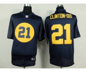 Nike green bay packers #21 clinton-dix blue jerseys[Elite][clinton-dix]