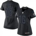 Women Nike St. Louis Rams #16 Jared Goff Black Impact Stitched NFL Limited Jersey