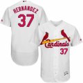 Mens Majestic St. Louis Cardinals #37 Keith Hernandez White Flexbase Authentic Collection MLB Jersey