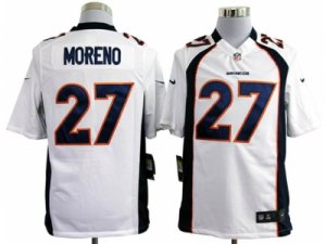 Nike nfl denver broncos #27 knowshon moreno white Game jerseys