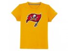 nike tampa bay buccaneers sideline legend authentic logo youth T-Shirt yellow